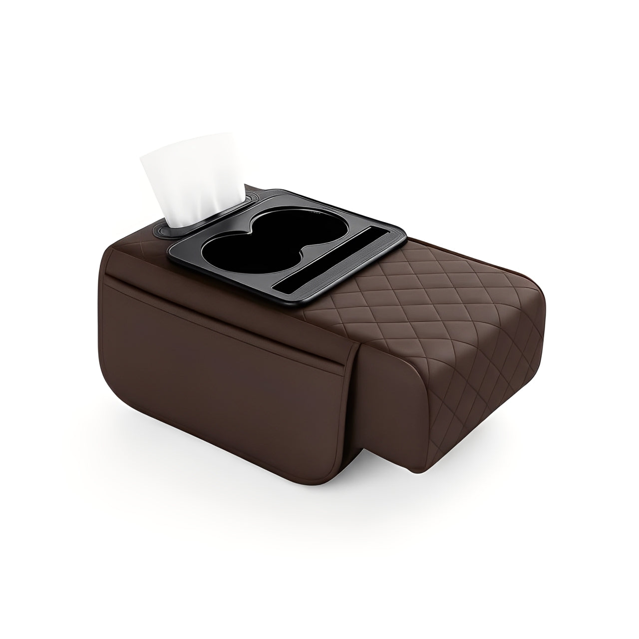 Multifunctional center console organizer.